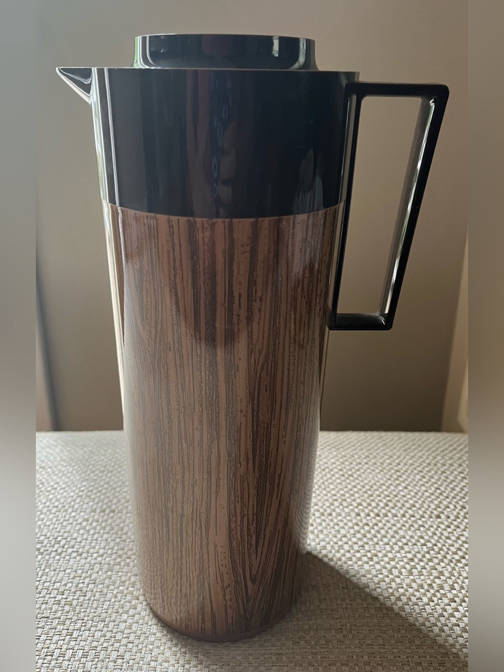 Vintage Aladdin Wood-Grain Beverage Butler